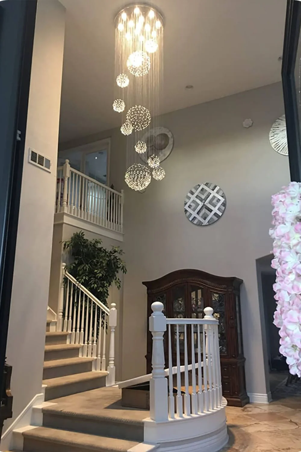 Multi-Balls Chrome Crystal Chandelier - Image 8