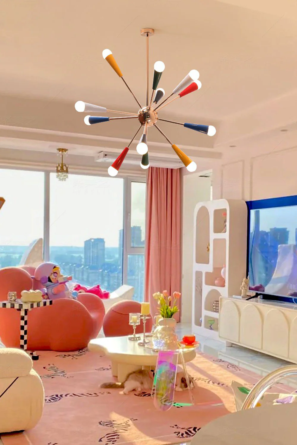 Multi-color Fireworks Chandelier - Image 10