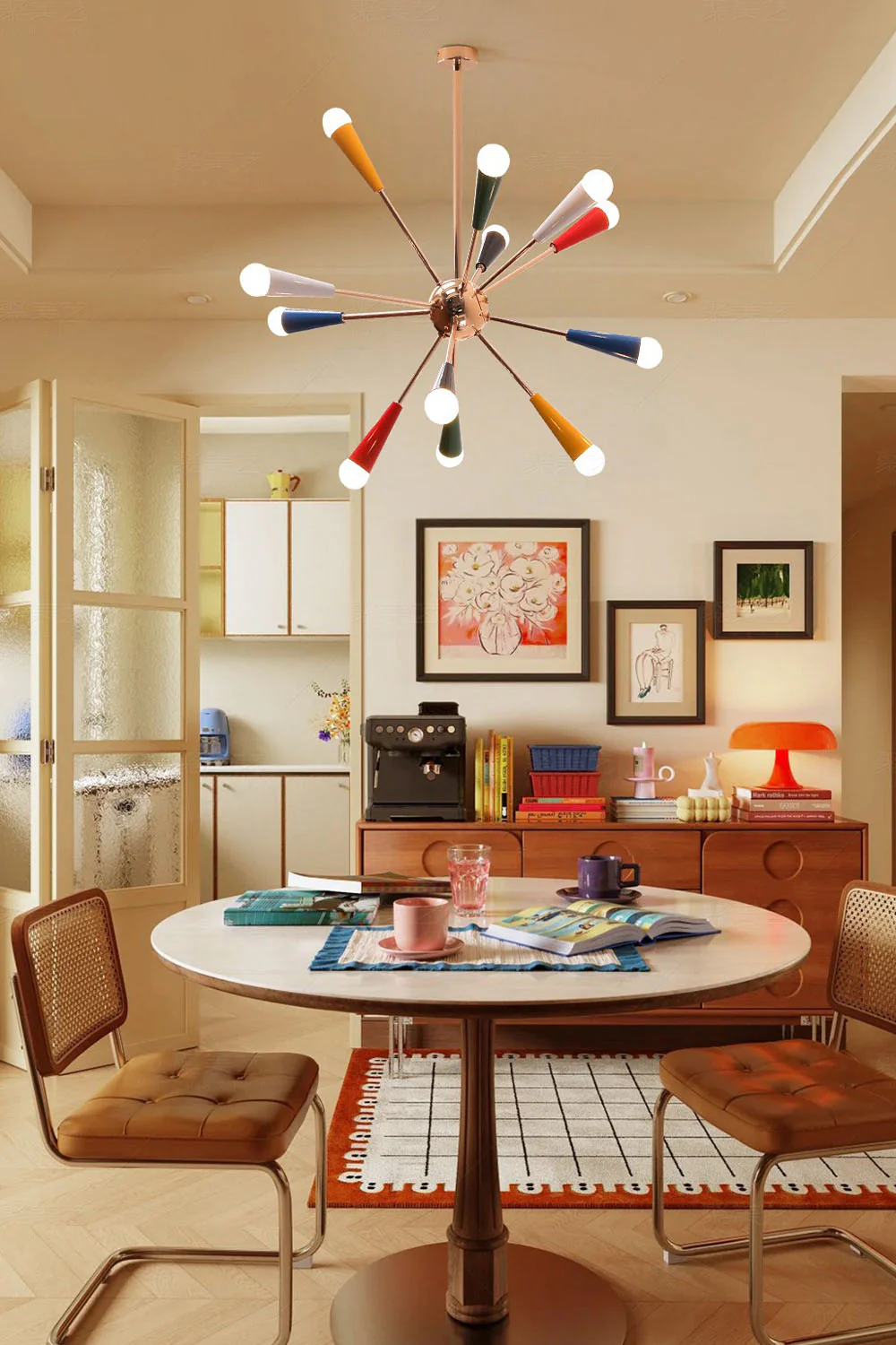 Multi-color Fireworks Chandelier - Image 2