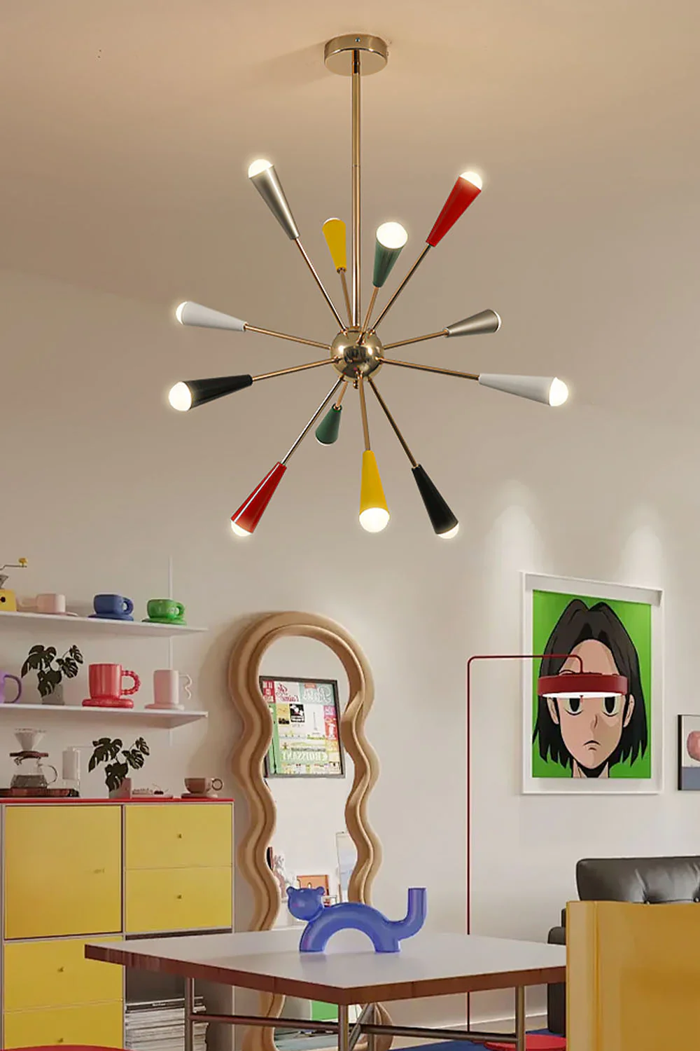 Multi-color Fireworks Chandelier - Image 4