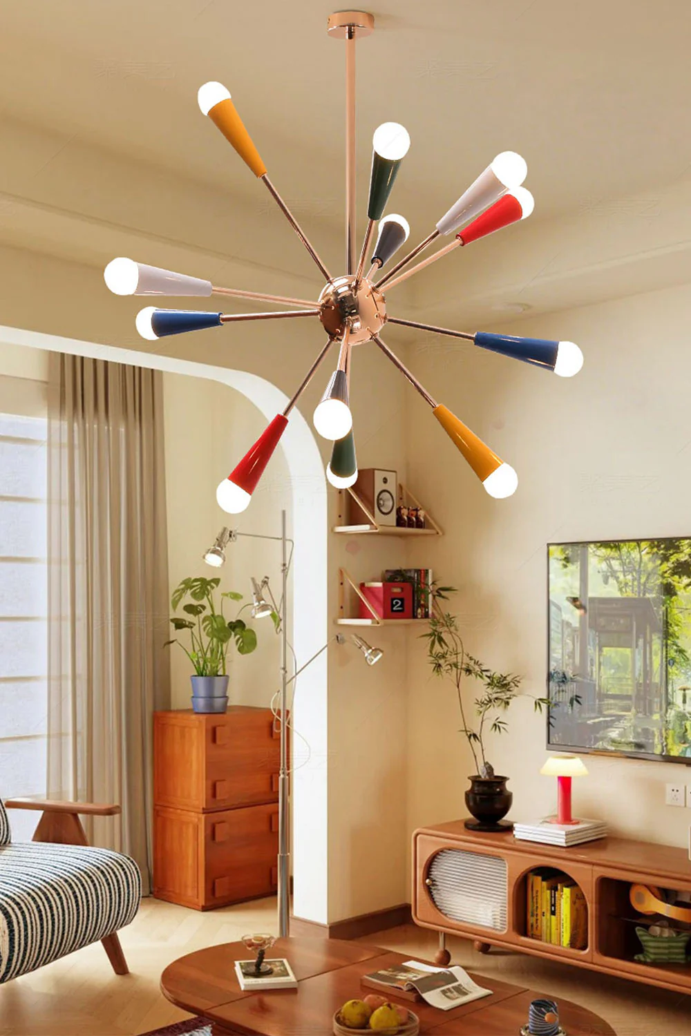 Multi-color Fireworks Chandelier - Image 5