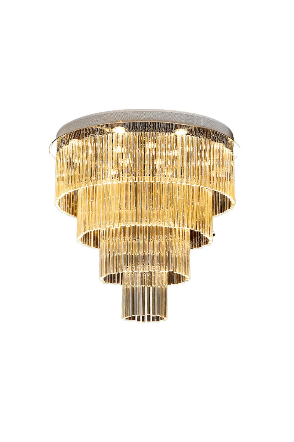 Multi Layers Round Raindrop Chandelier