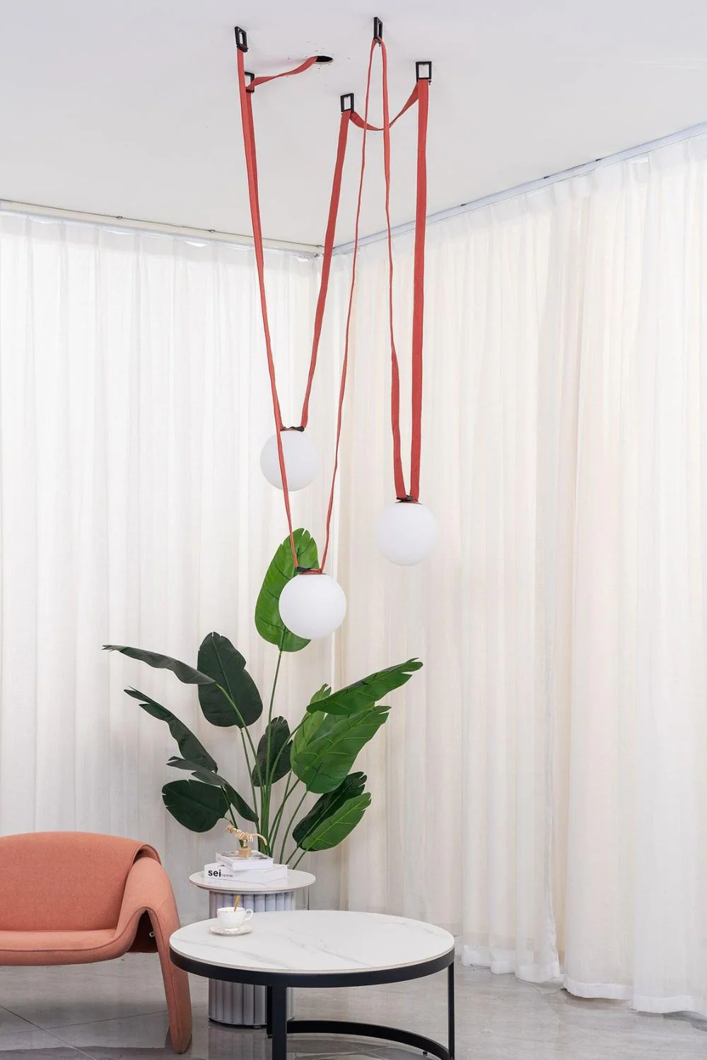 Multiple Belt Art Pendant Light - Image 10