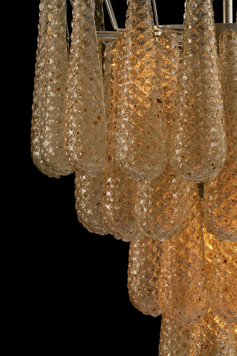 Art glass chandelier - Image 11