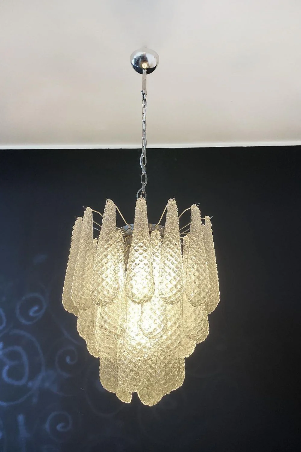 Art glass chandelier - Image 15