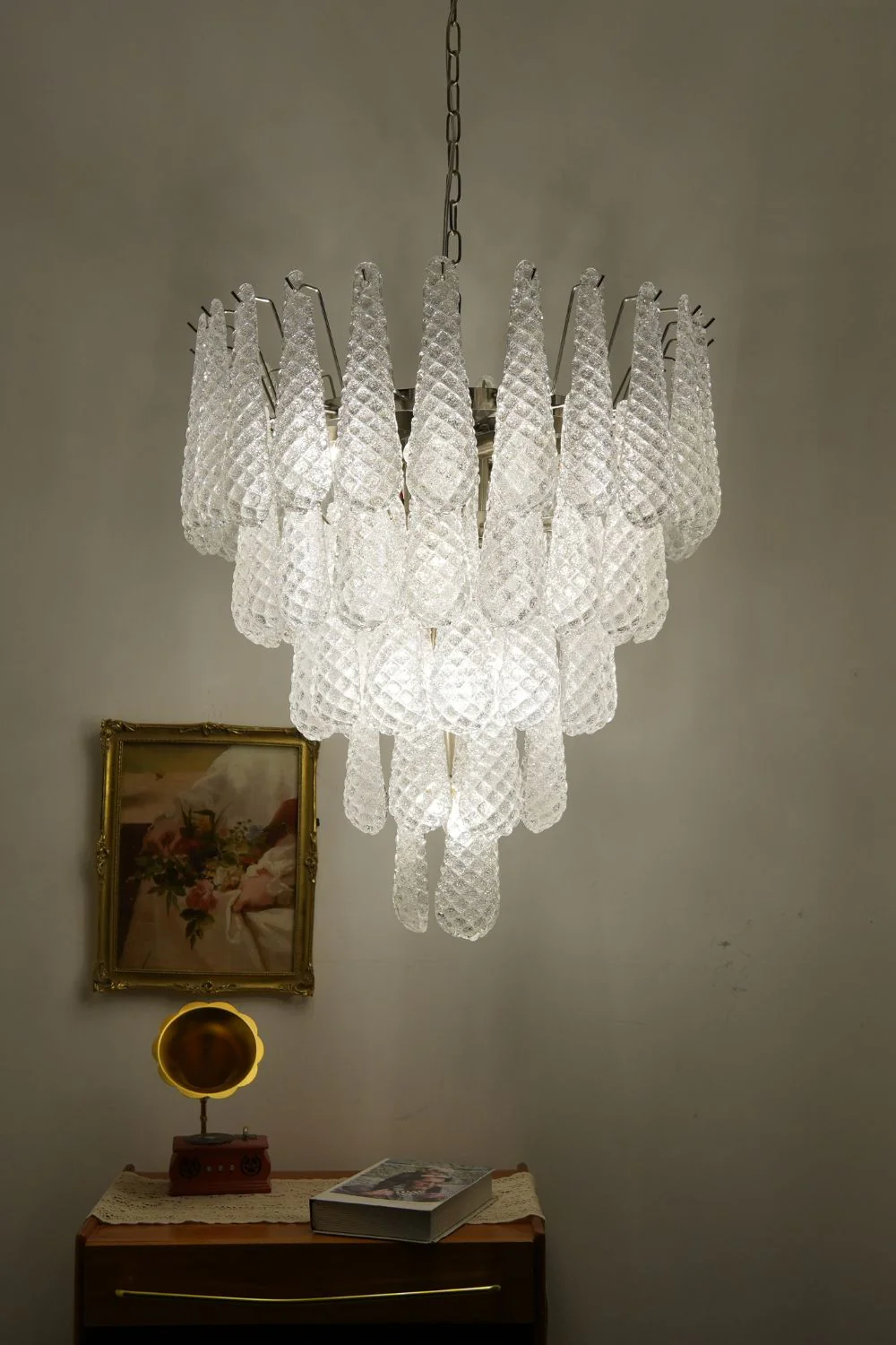 Art glass chandelier - Image 59
