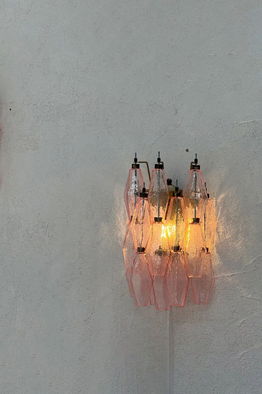 Vintage Art Poliedri Pink Wall Lamp - Image 10