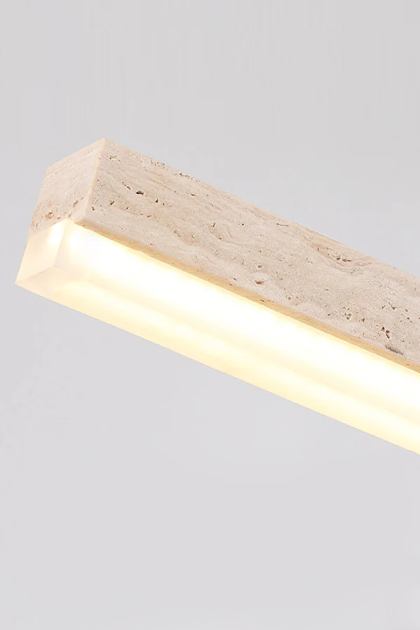 Natural Travertine Linear Dining Pendant Lamp - Image 15
