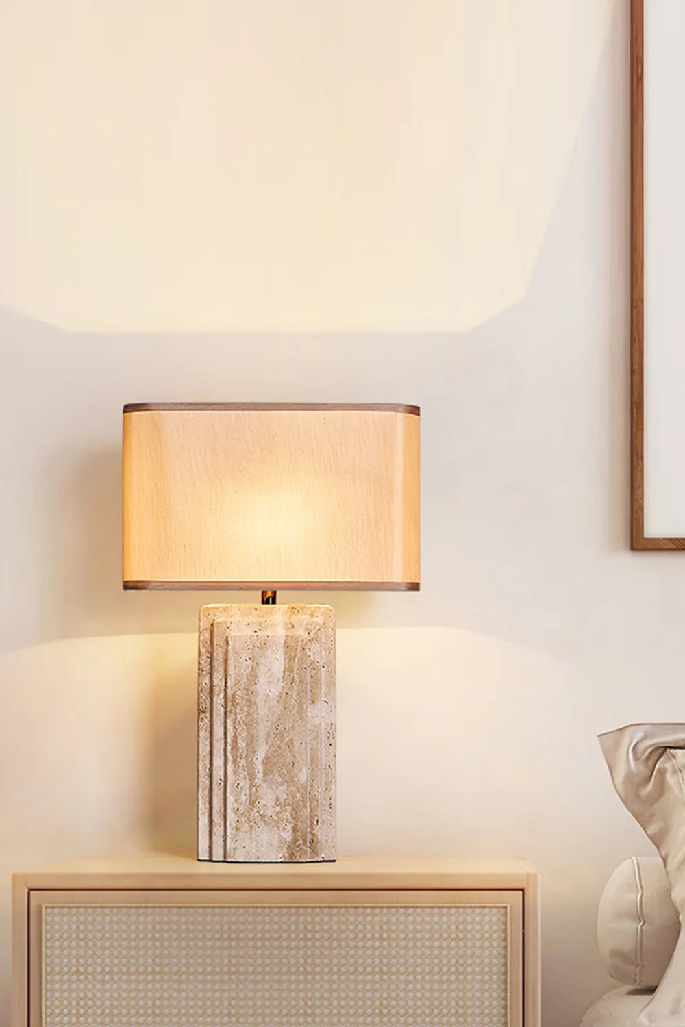 Natural Travertine Table Lamp - Image 5
