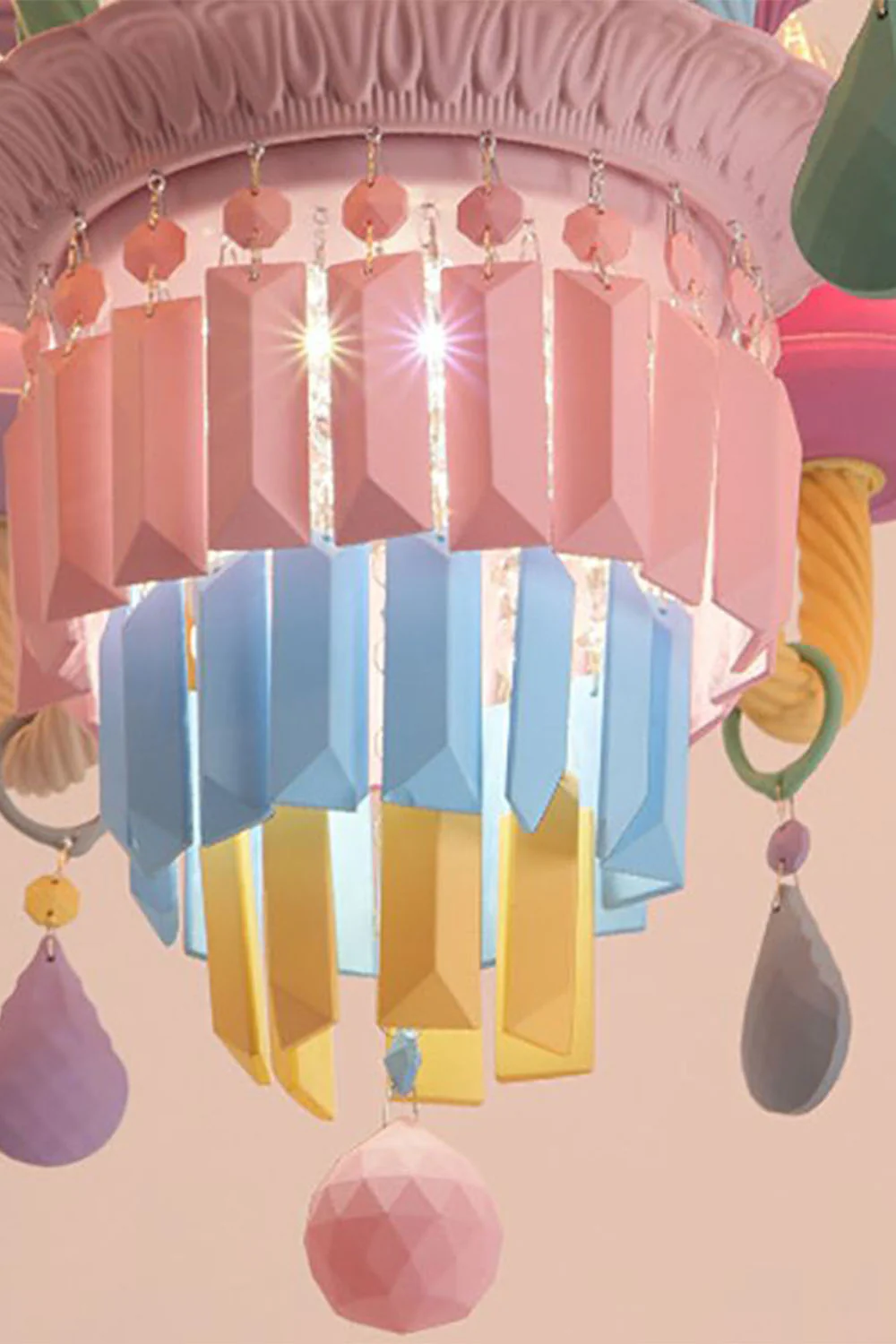 New Macaron Children's Candle Chandelier - Image 10