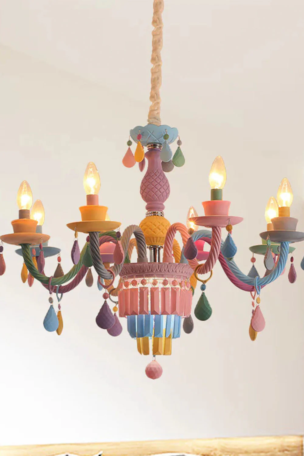 New Macaron Children's Candle Chandelier - Image 6