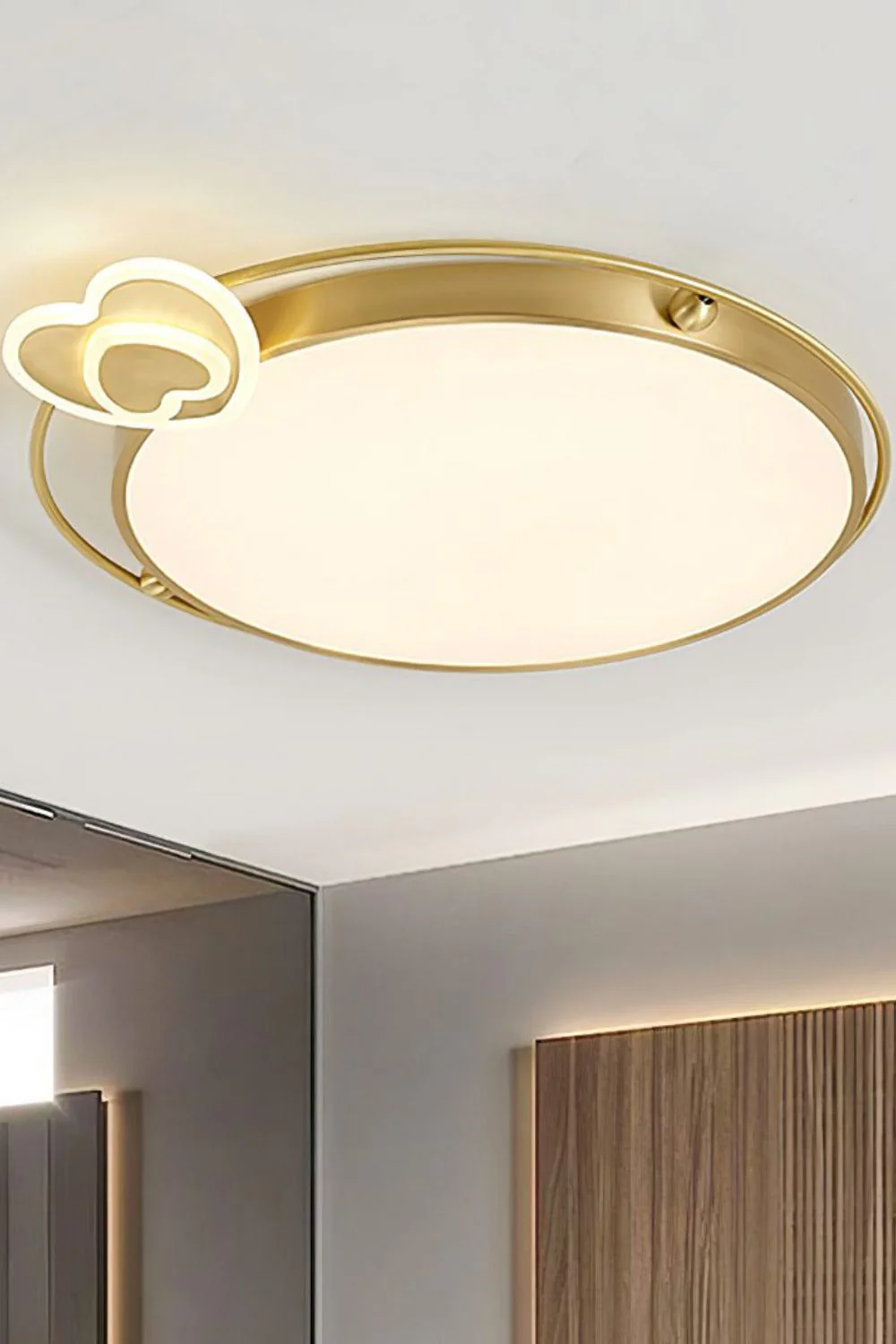 Brass Olin Heart Ceiling Lamp - Image 6