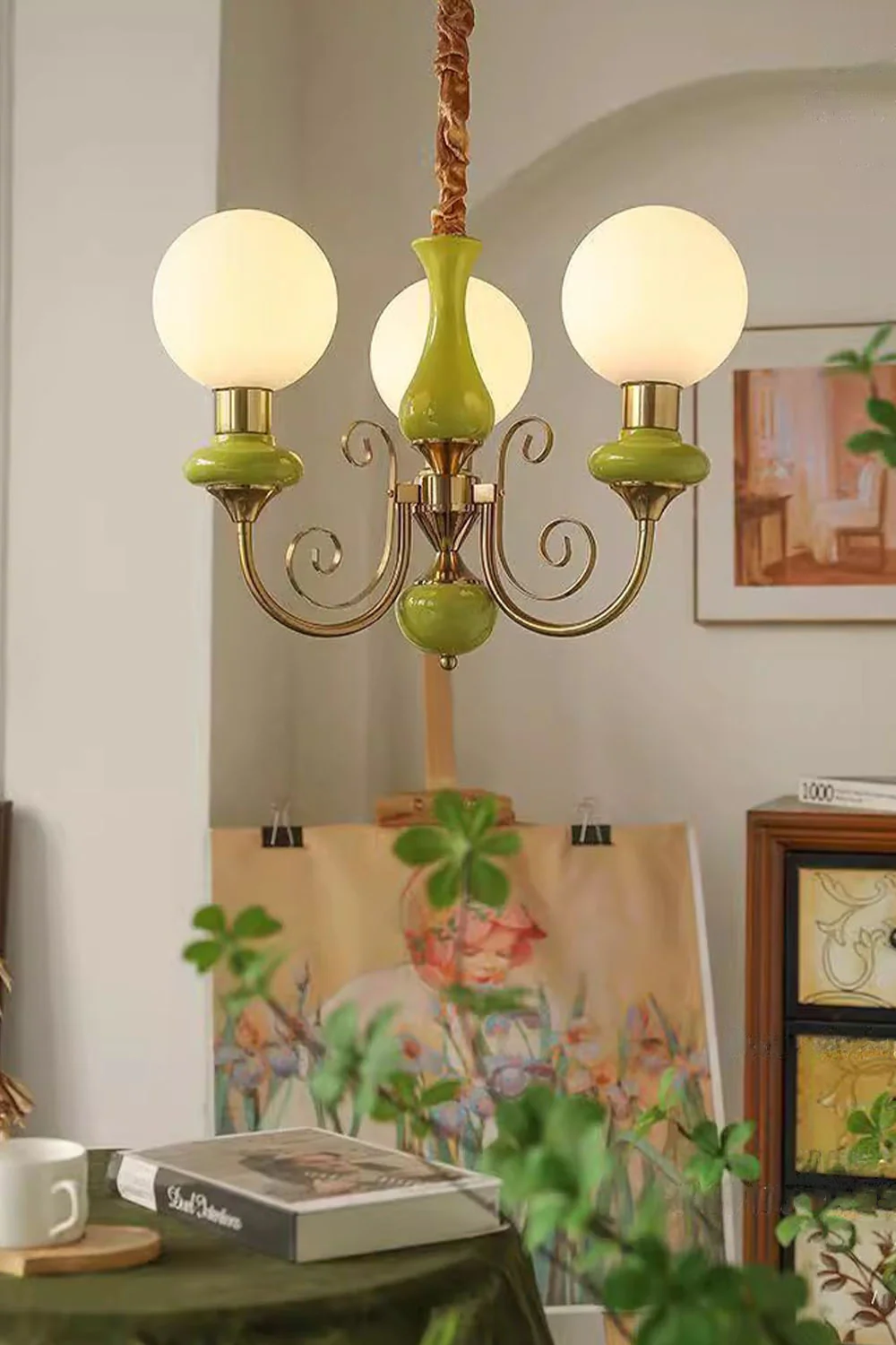 Onyx Glass Chandelier - Image 8