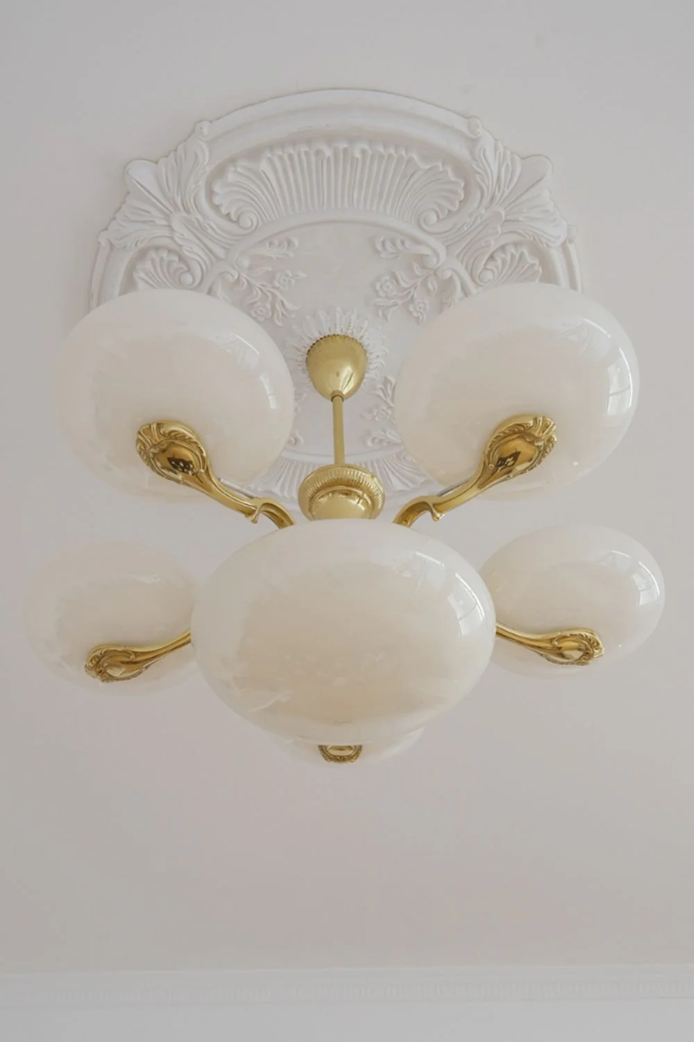 Opal Glass Chandelier - Image 11
