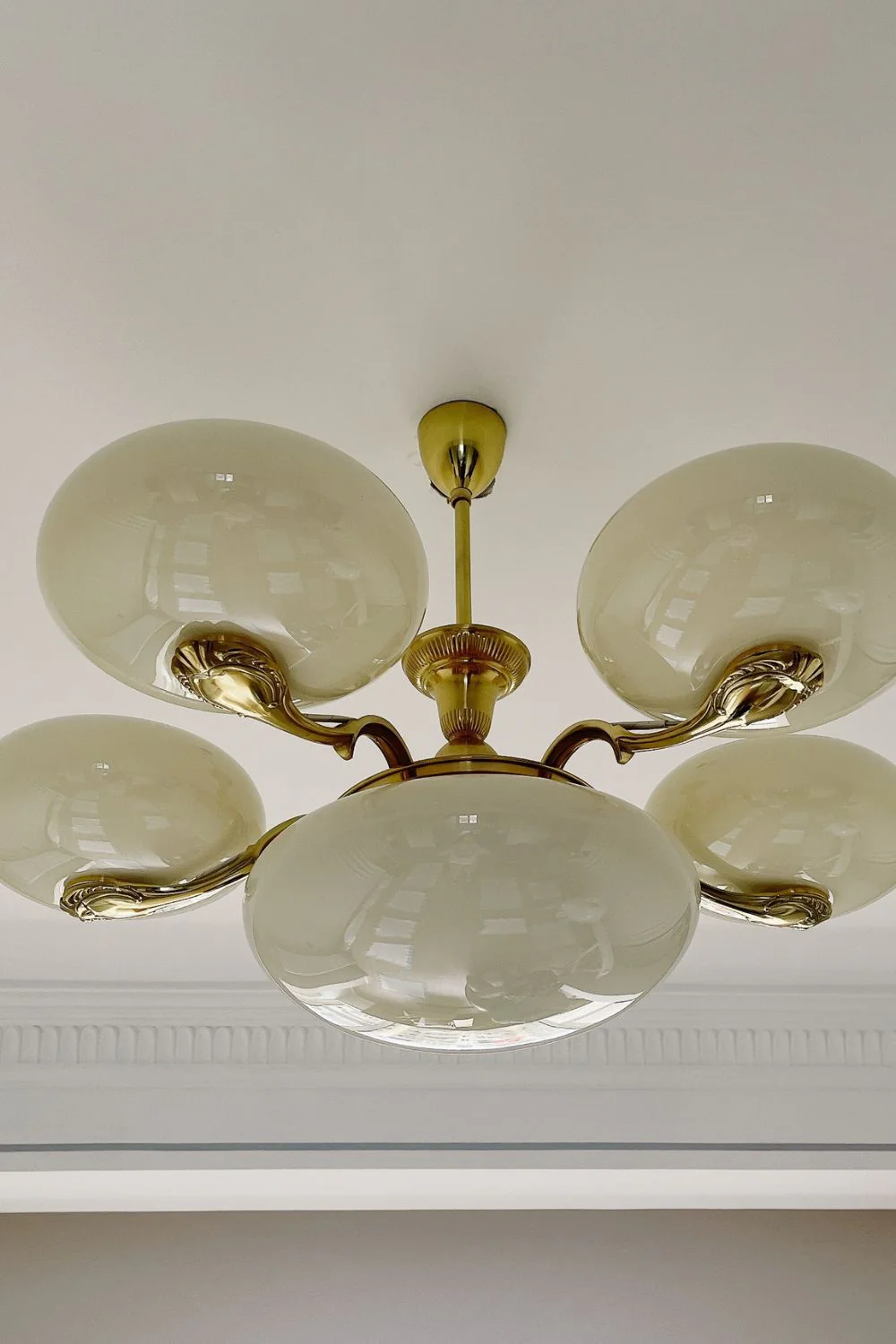 Opal Glass Chandelier - Image 12