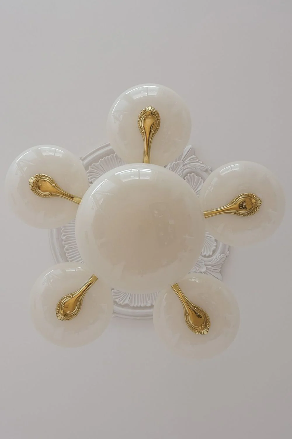 Opal Glass Chandelier - Image 13