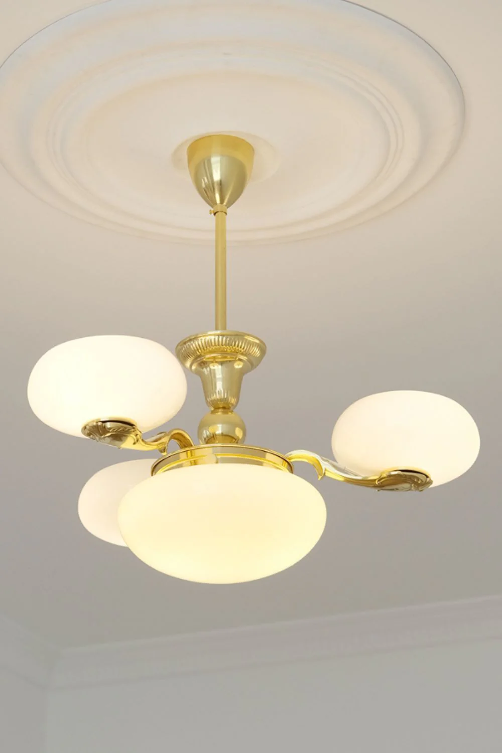 Opal Glass Chandelier - Image 3