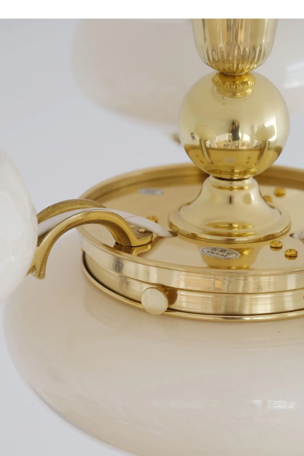 Opal Glass Chandelier - Image 7