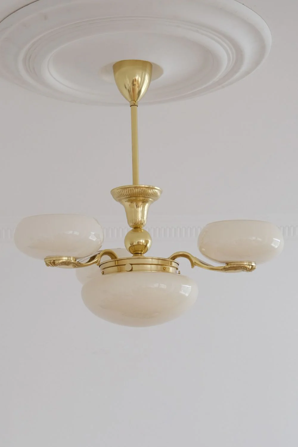 Opal Glass Chandelier - Image 9