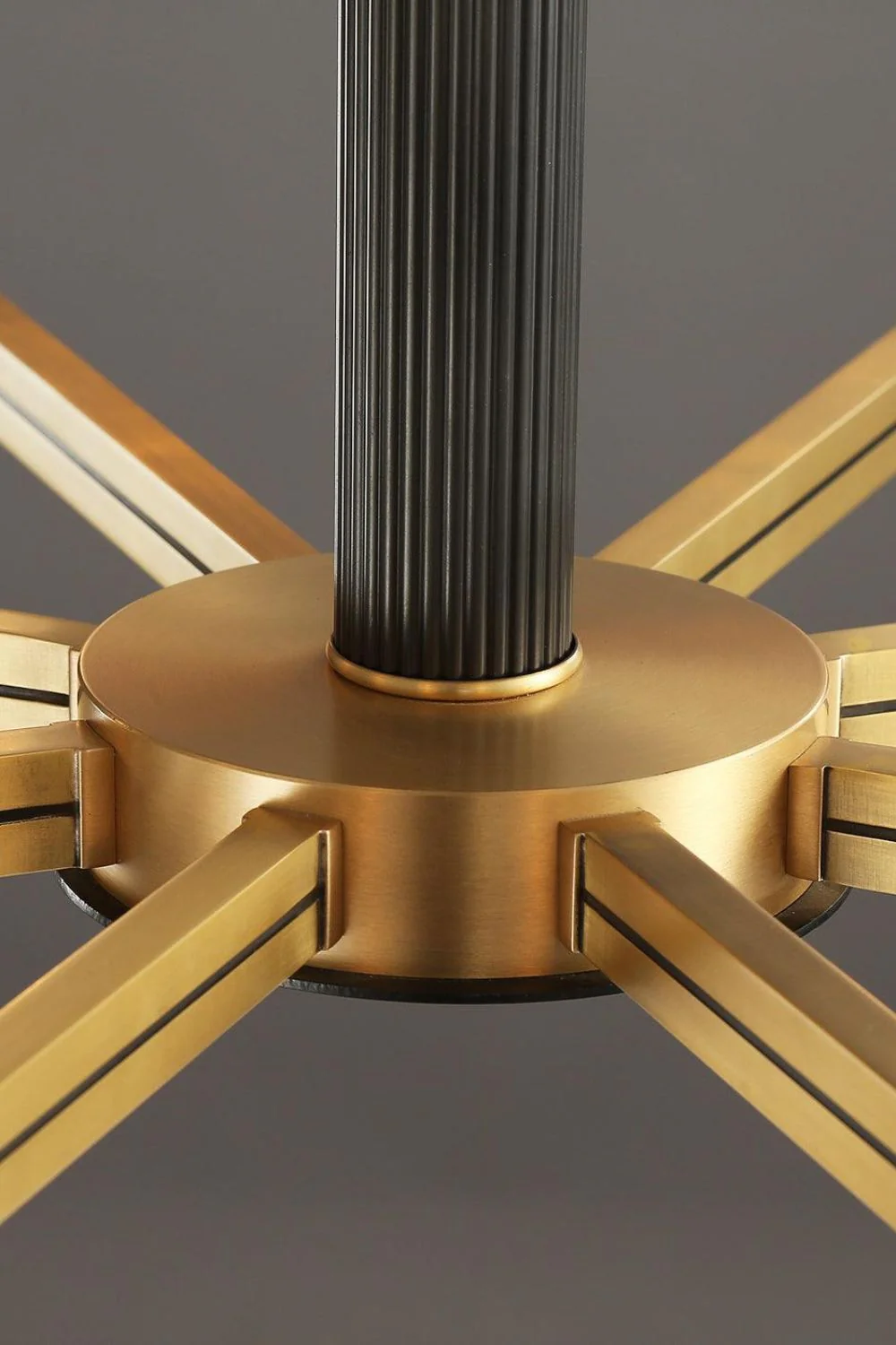 Orrefors Brass Chandelier - Image 15