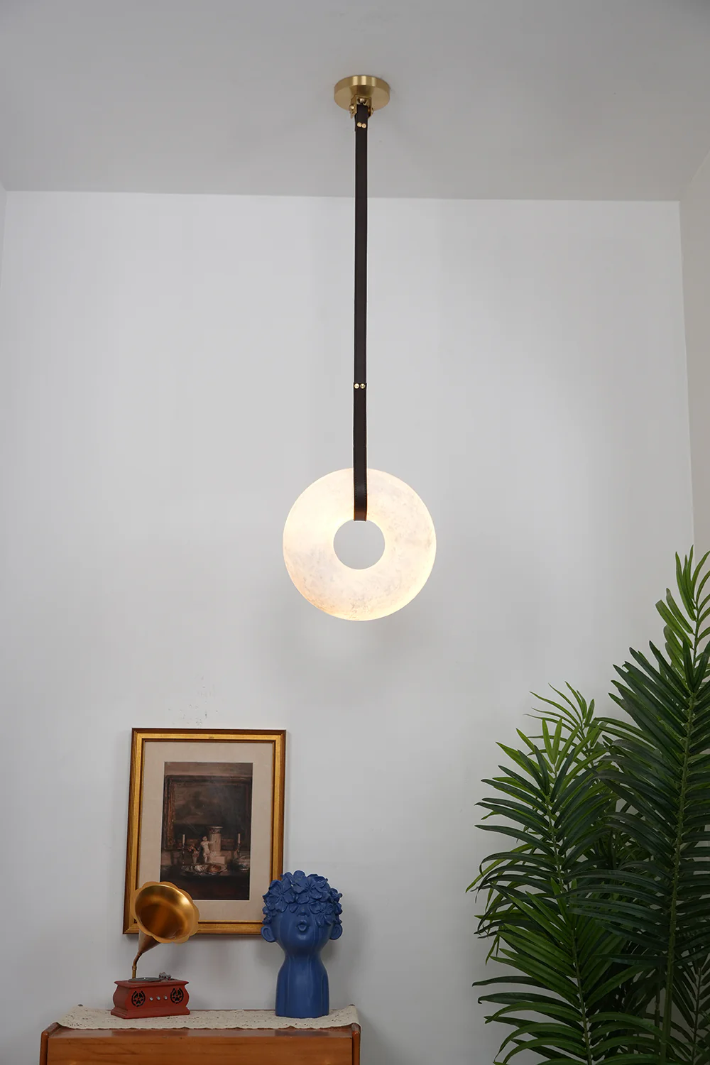 Alabaster round Pendant Light - Image 14