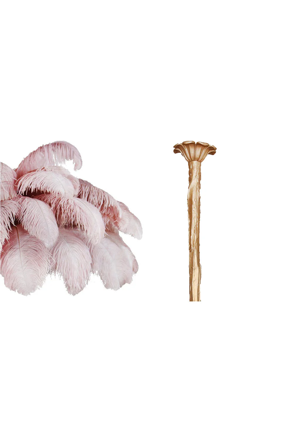 Brass Ostrich Feather Chandeliers - Image 24