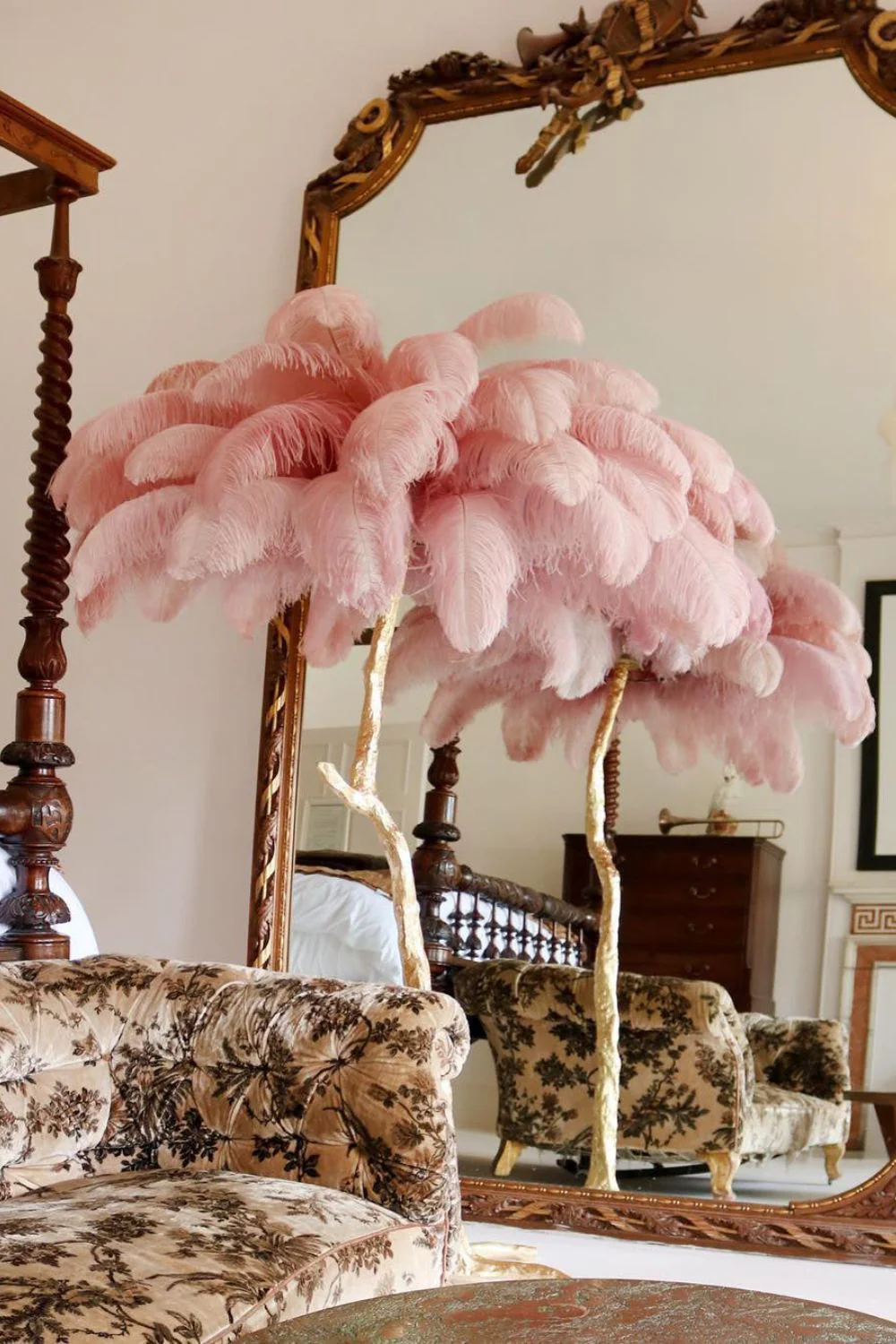 Brass Ostrich Feather Floor Lamp - Image 20