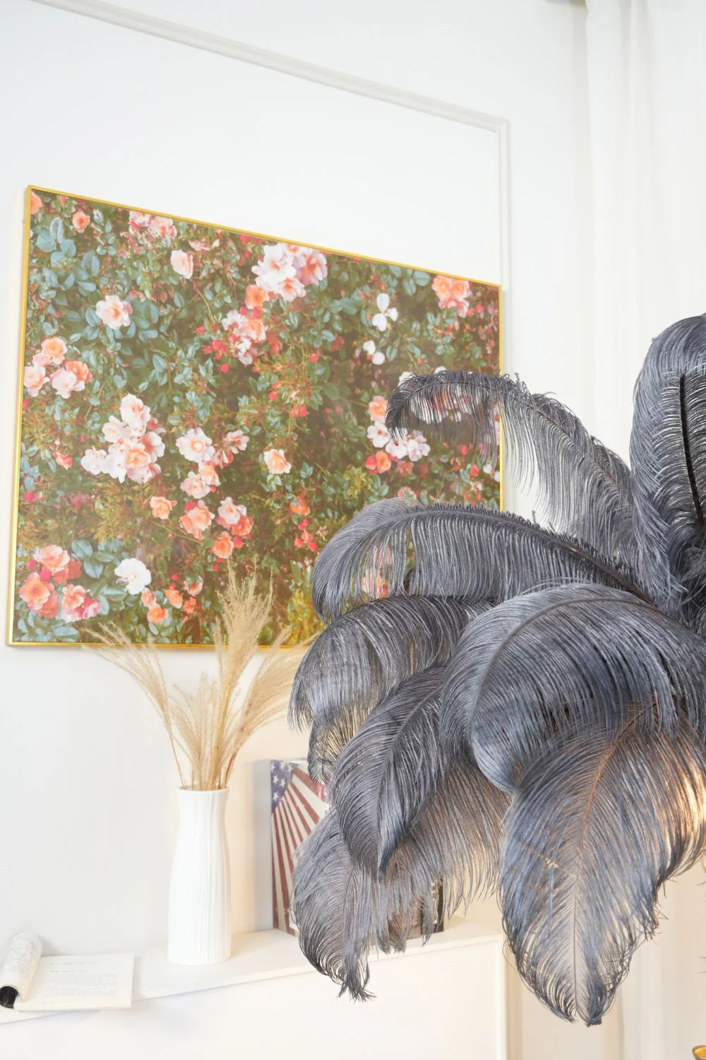 Brass Ostrich Feather Floor Lamp - Image 43