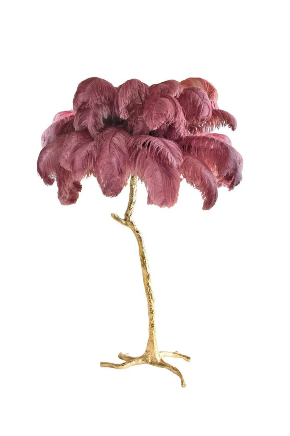 Brass Ostrich Feather Floor Lamp - Image 62