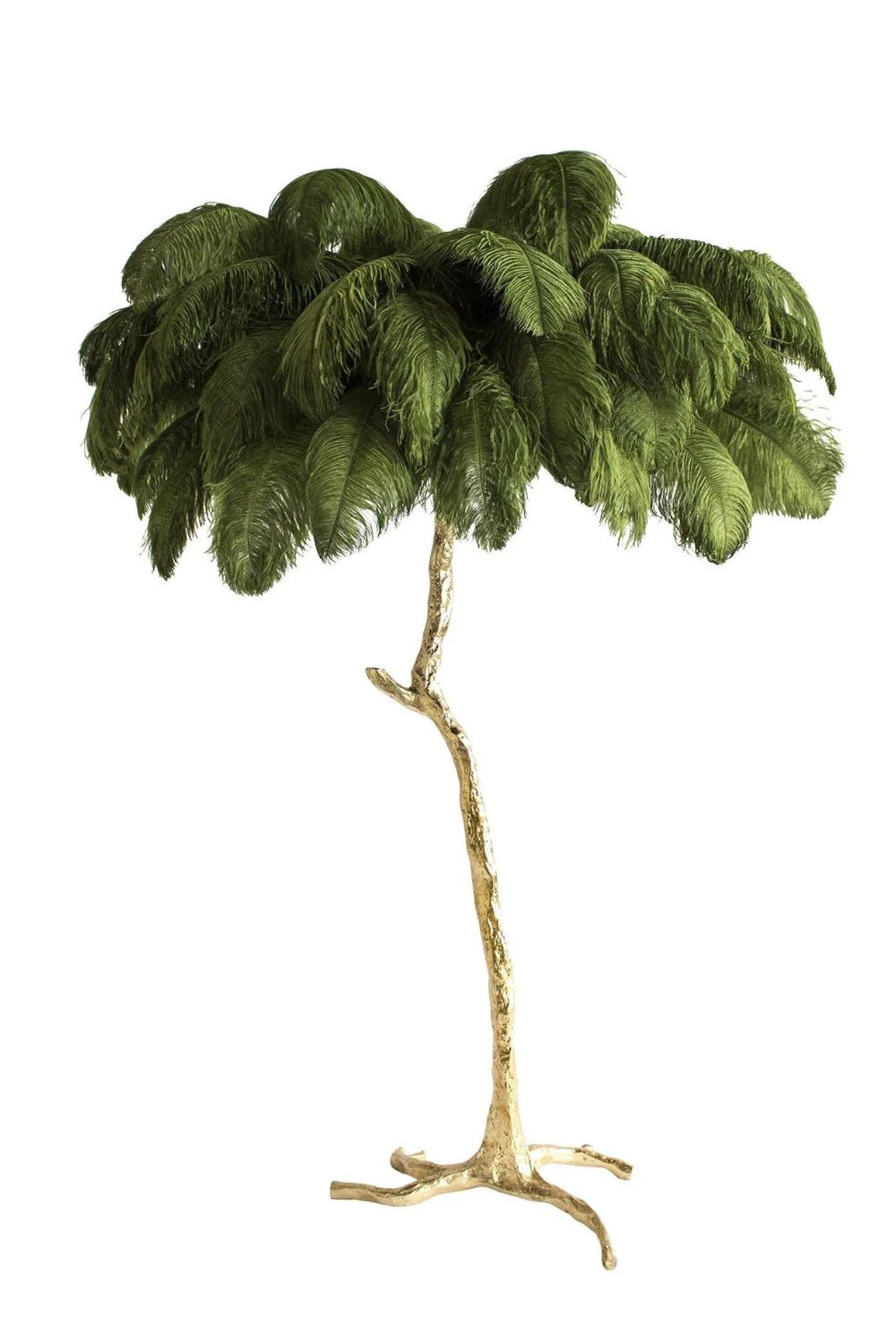 Brass Ostrich Feather Floor Lamp - Image 64