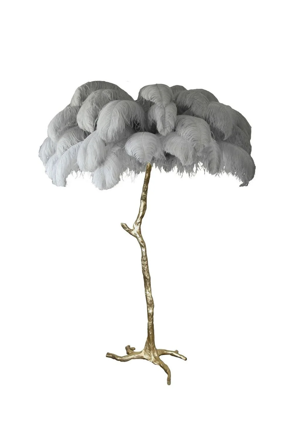 Brass Ostrich Feather Floor Lamp - Image 67