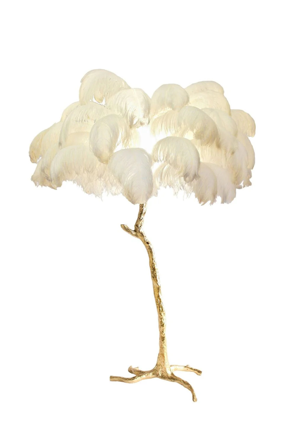 Brass Ostrich Feather Floor Lamp - Image 69