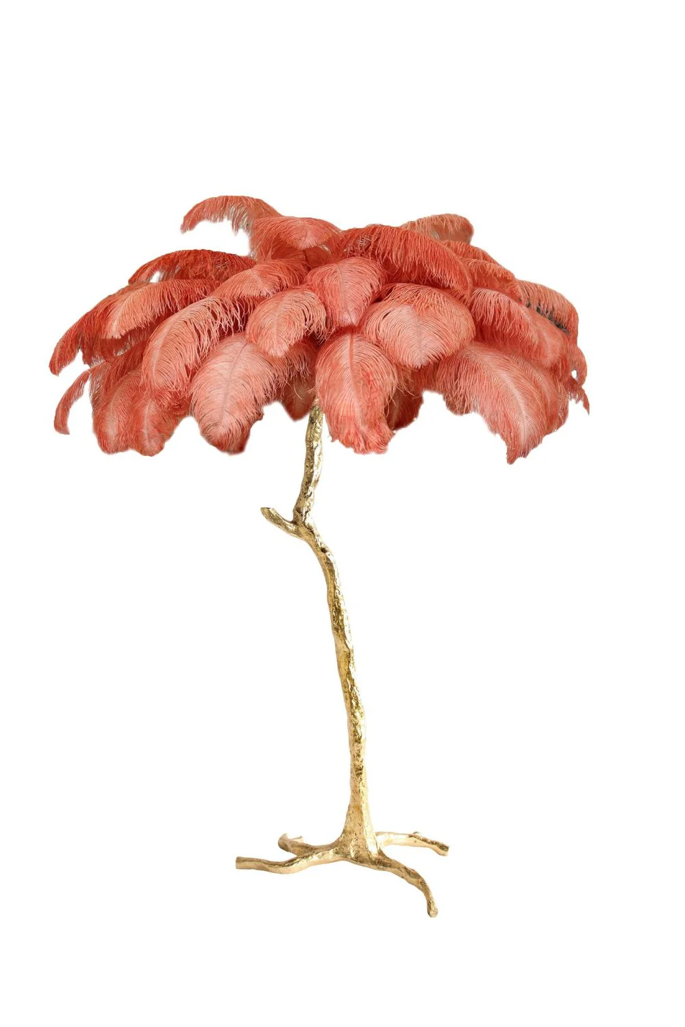 Brass Ostrich Feather Floor Lamp - Image 70