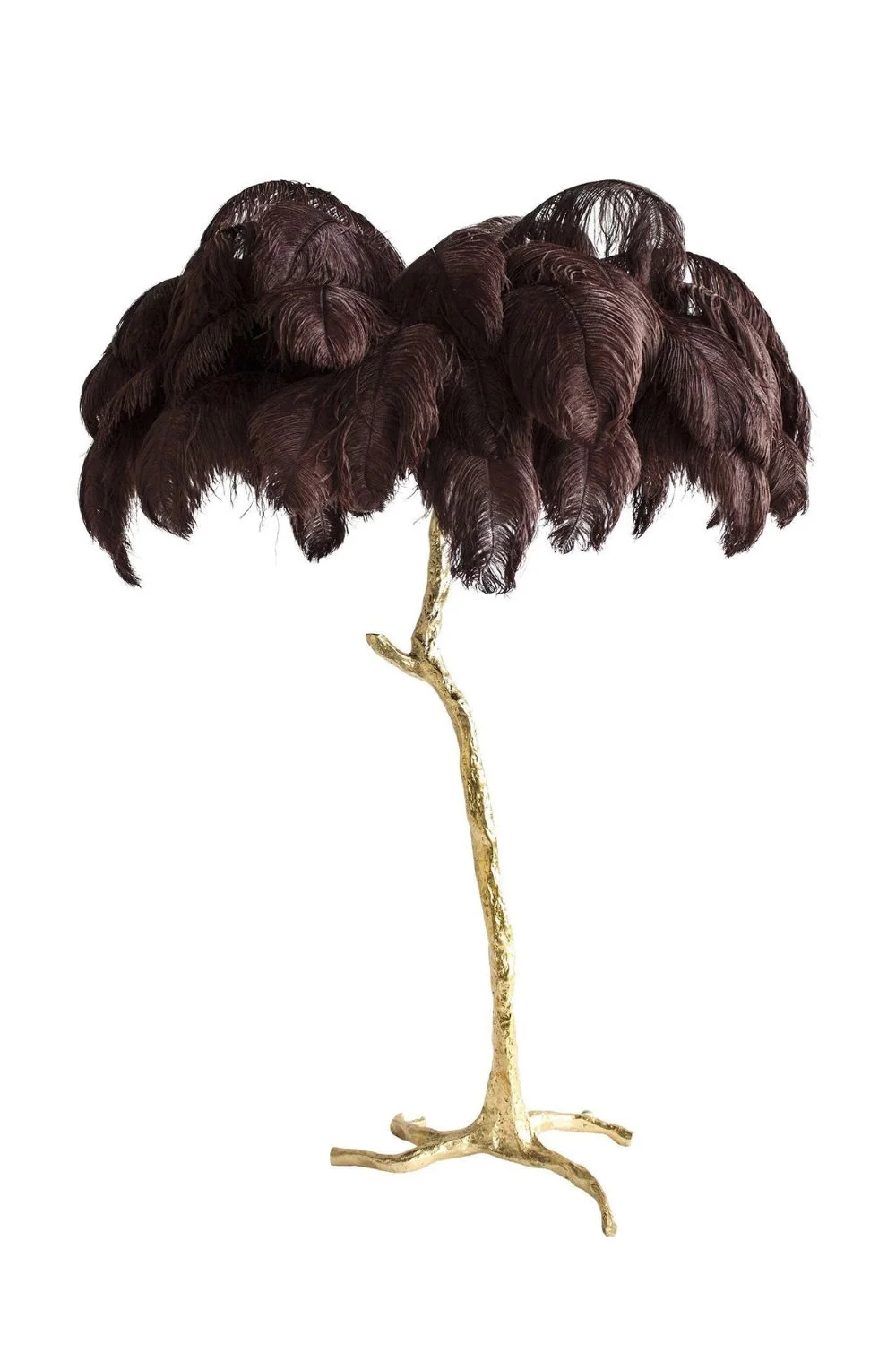 Brass Ostrich Feather Floor Lamp - Image 72