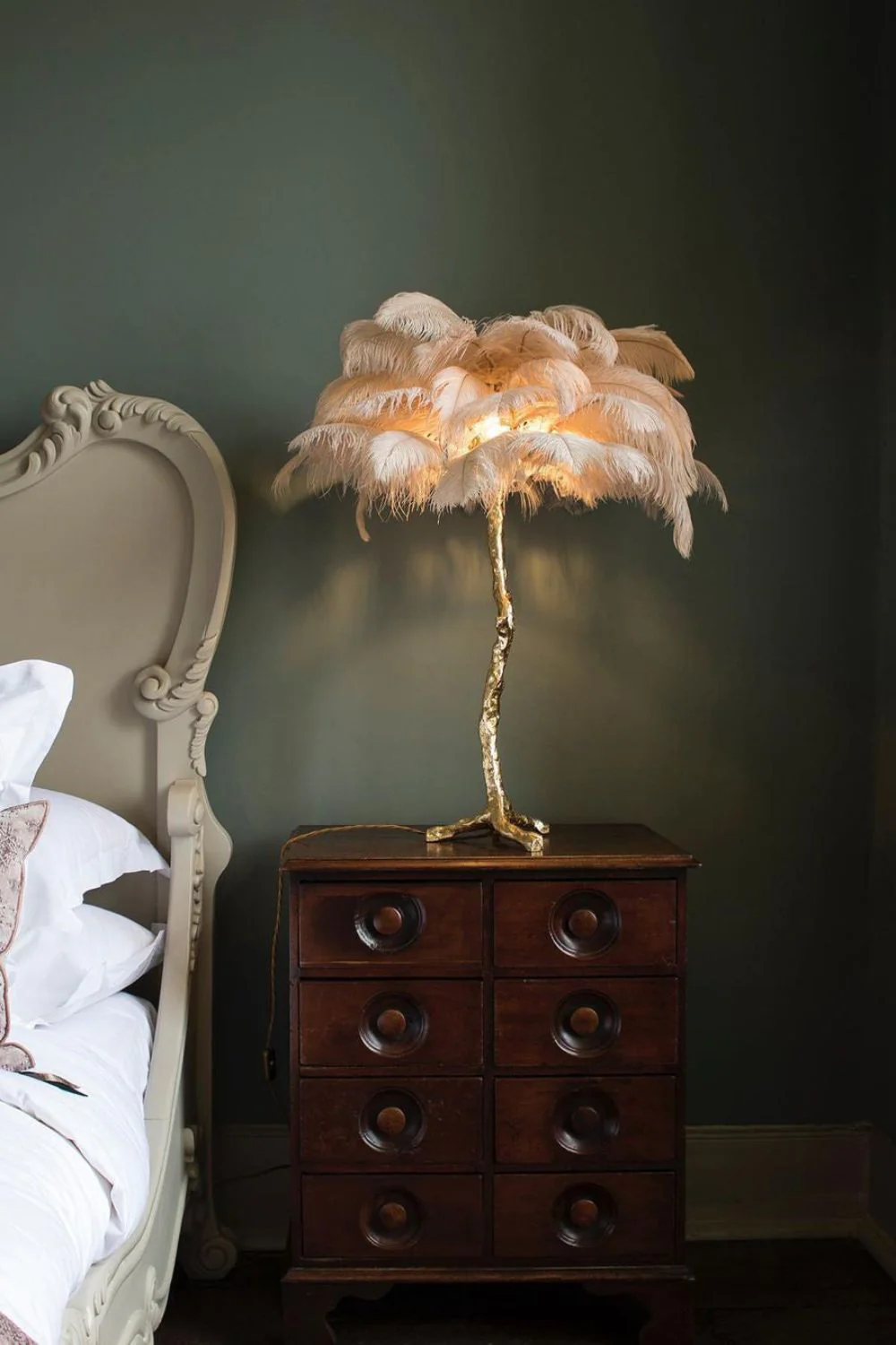 Ostrich Feather Table Lamp - Image 10
