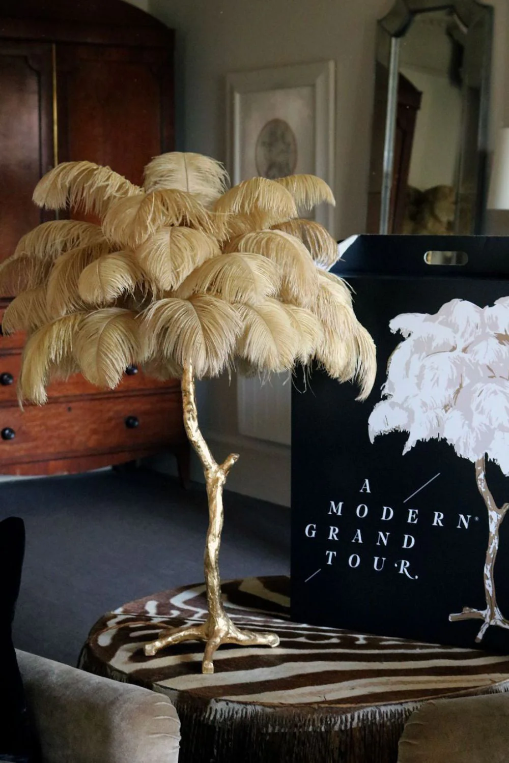 Ostrich Feather Table Lamp - Image 20