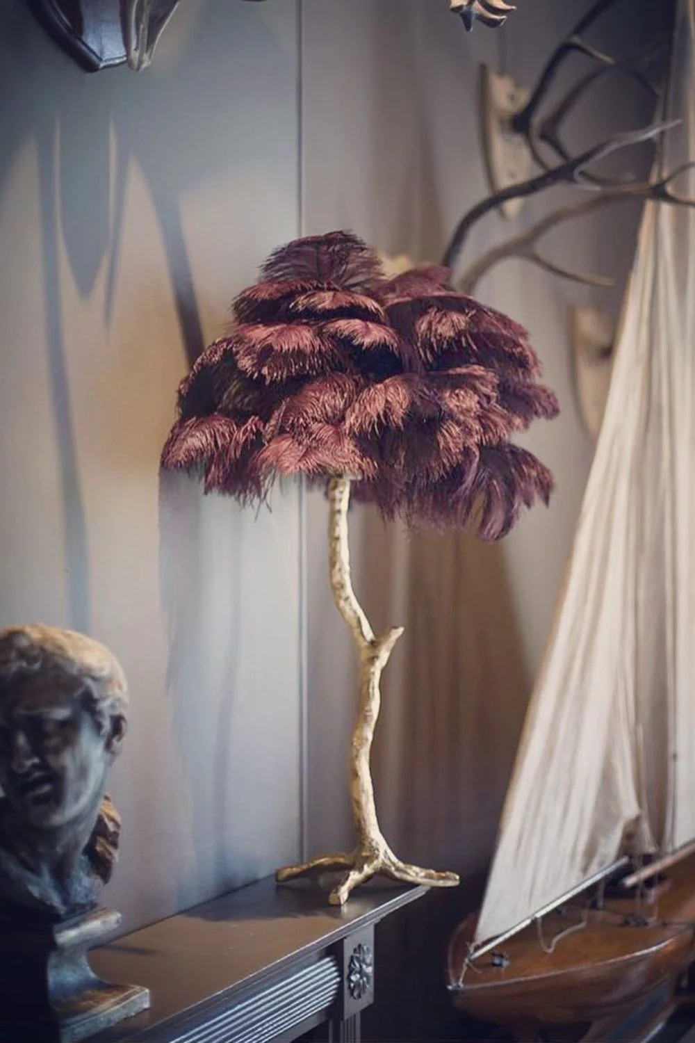 Ostrich Feather Table Lamp - Image 35