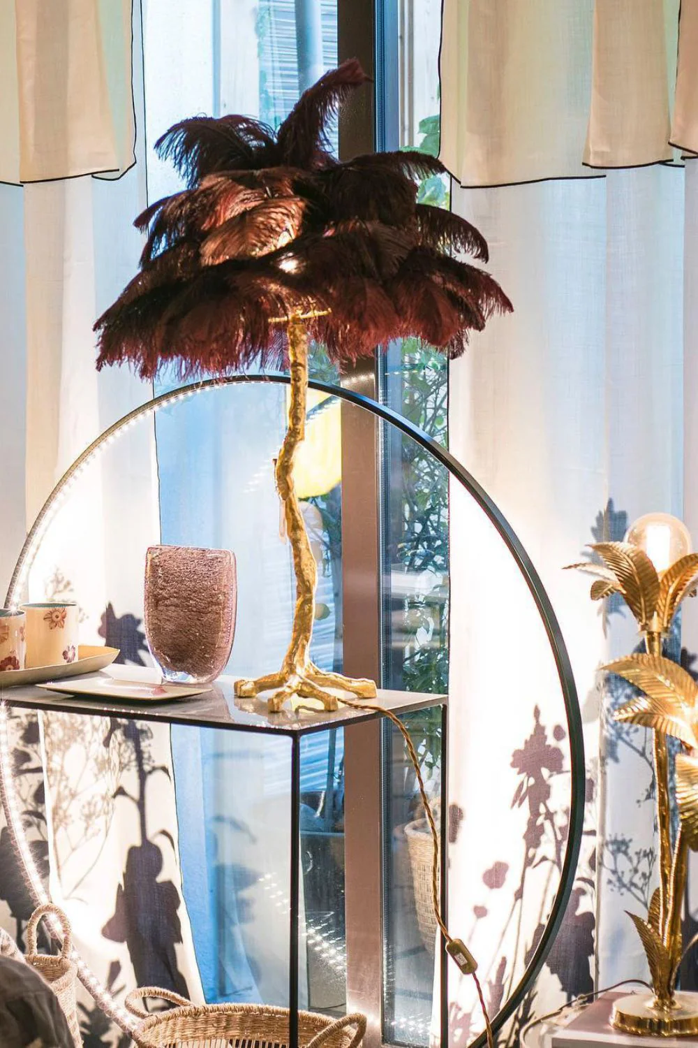 Ostrich Feather Table Lamp - Image 36