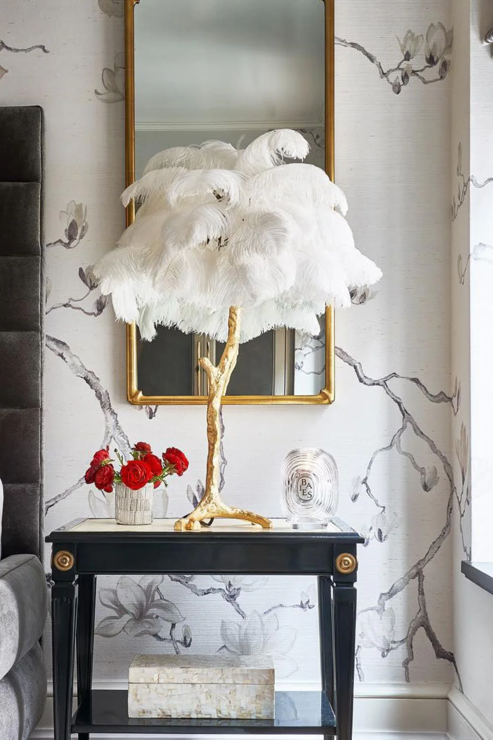 Ostrich Feather Table Lamp - Image 4