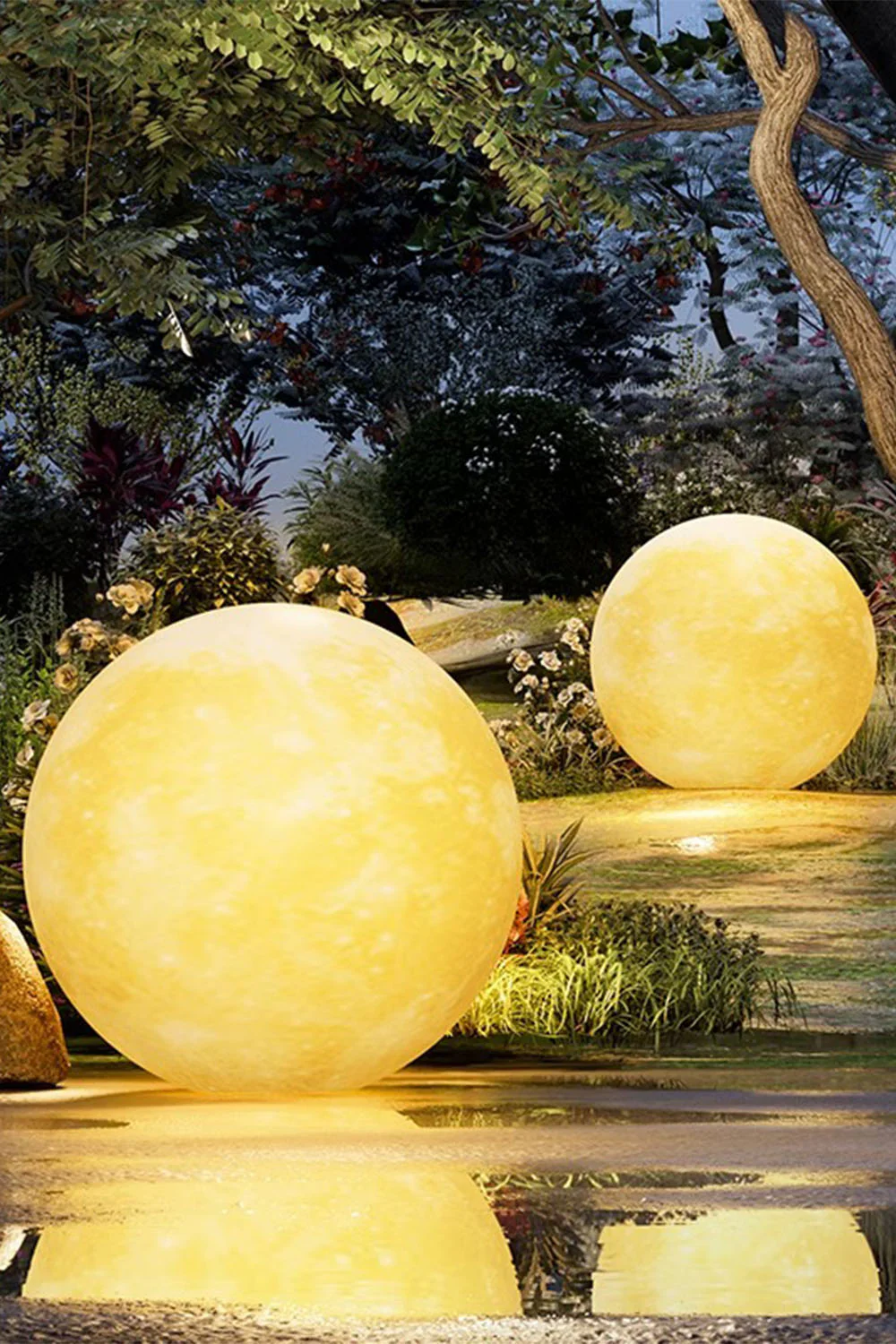 Outdoor Moon Floor Lamp - Image 7