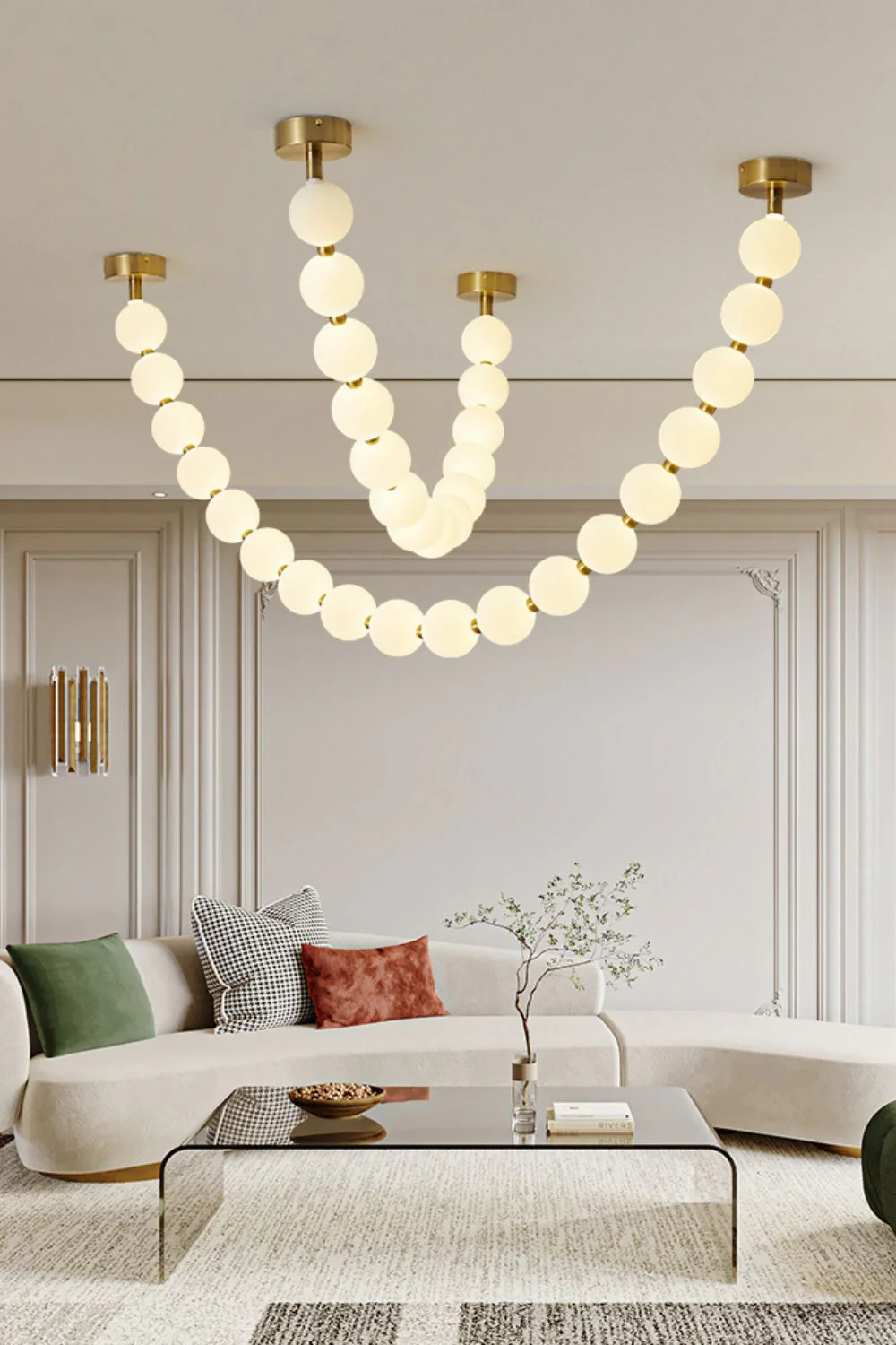 Pearl Necklace Chandelier - Image 2