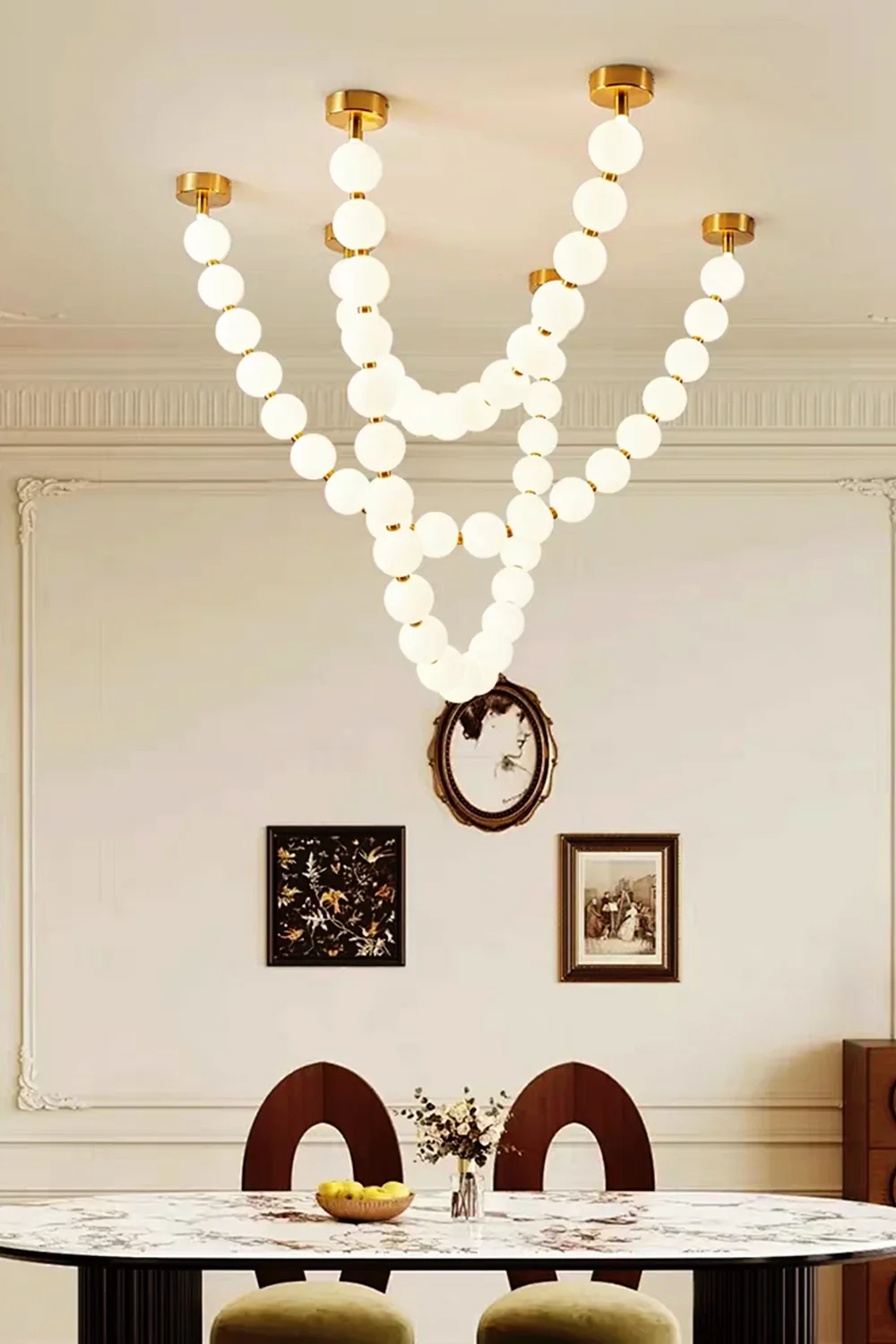 Pearl Necklace Chandelier - Image 3