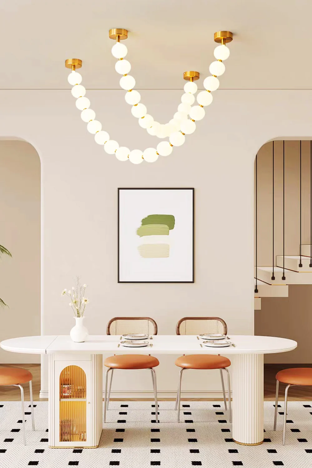 Pearl Necklace Chandelier - Image 4