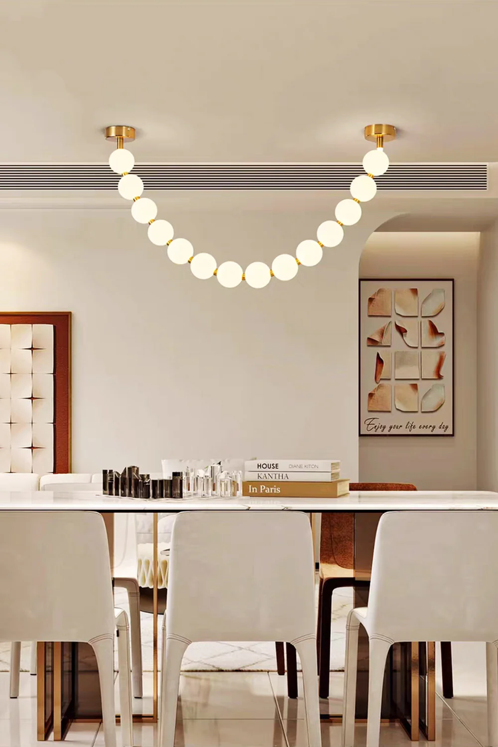 Pearl Necklace Chandelier - Image 7