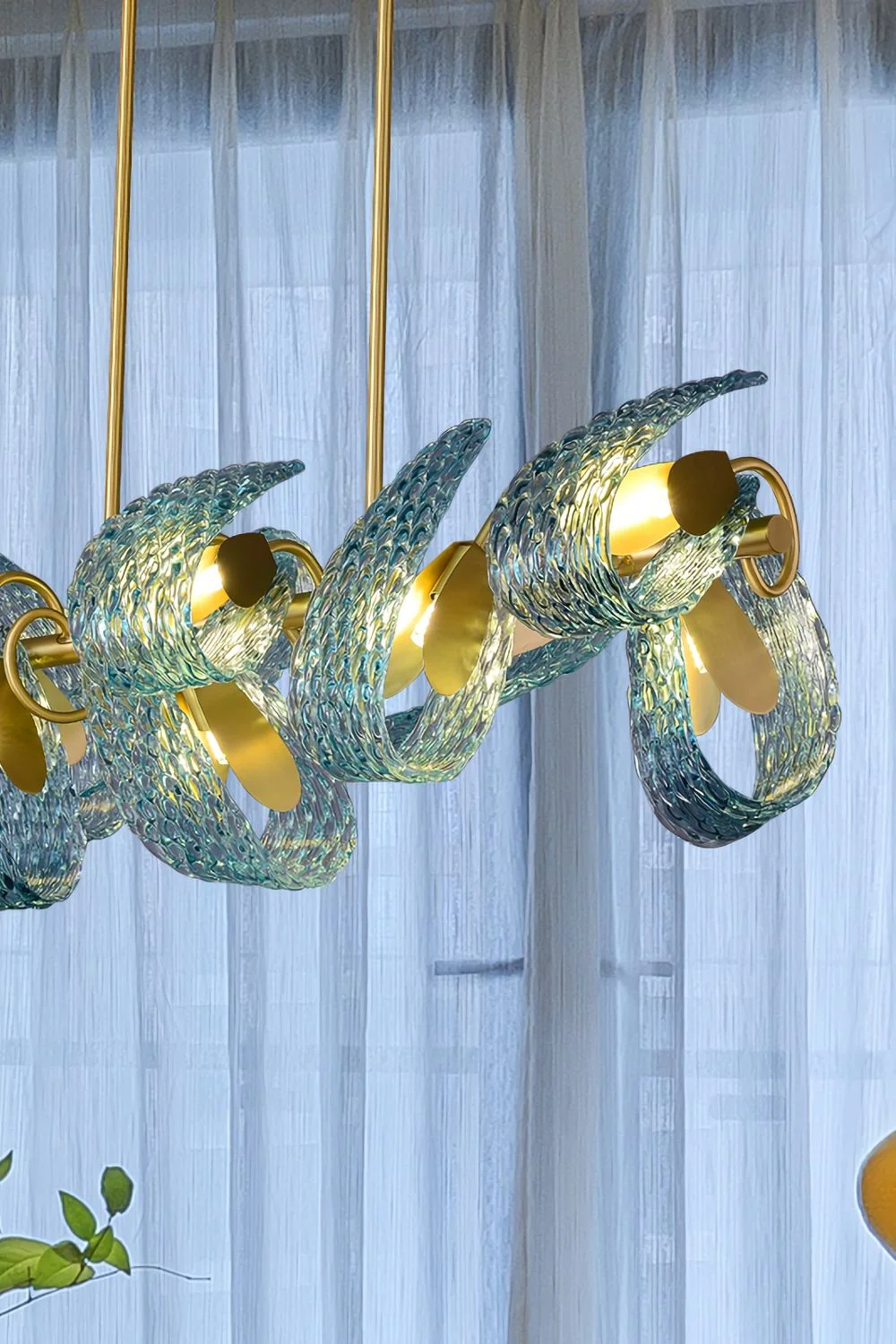 Petal Blue Chandelier - Image 14