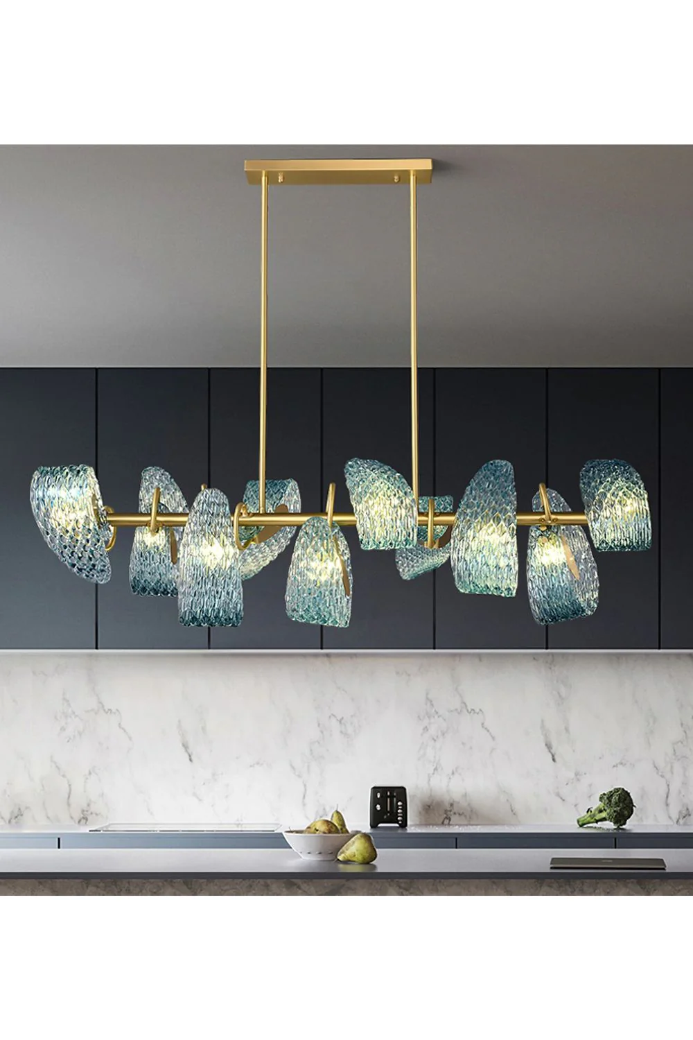 Petal Blue Chandelier - Image 16