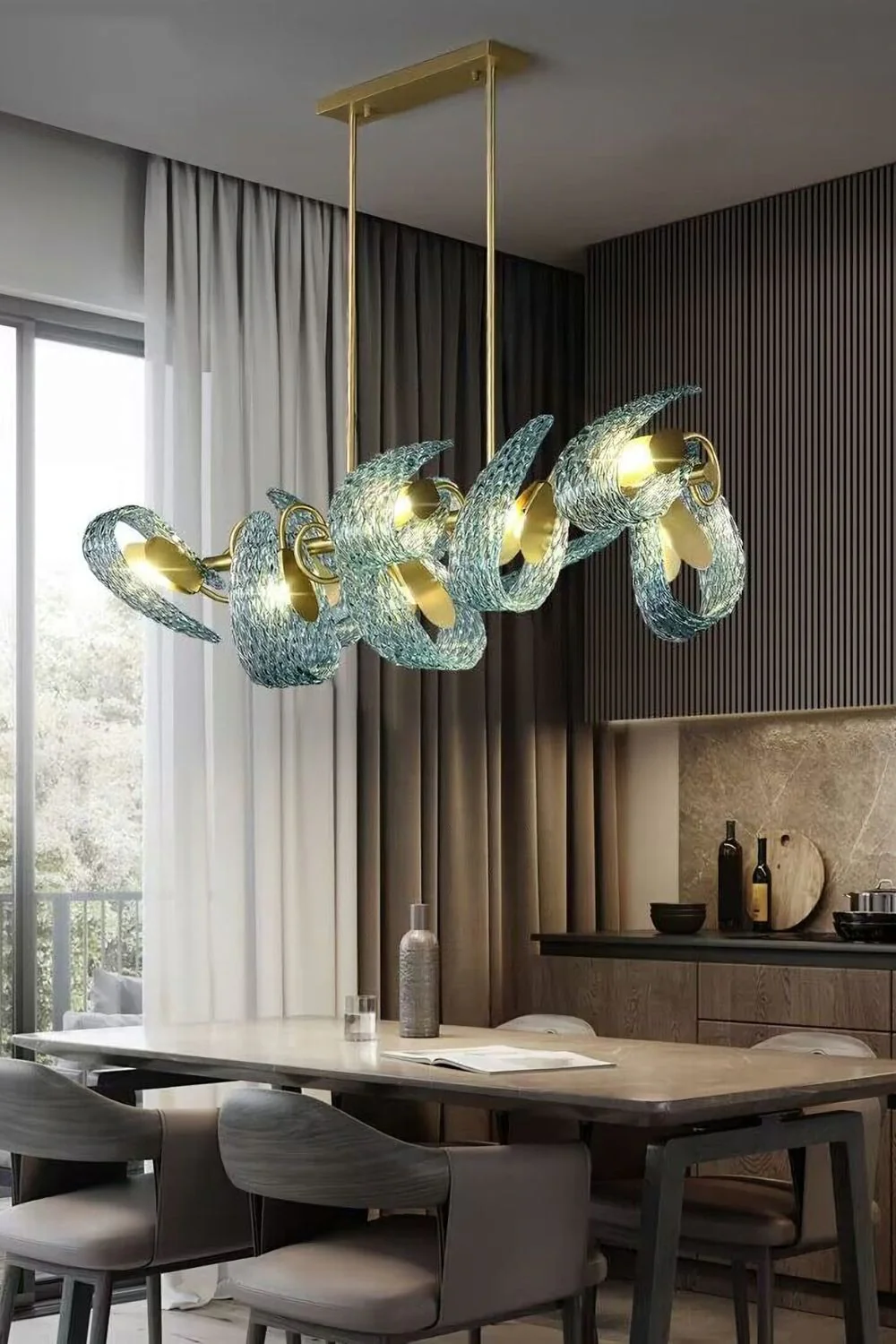 Petal Blue Chandelier - Image 2