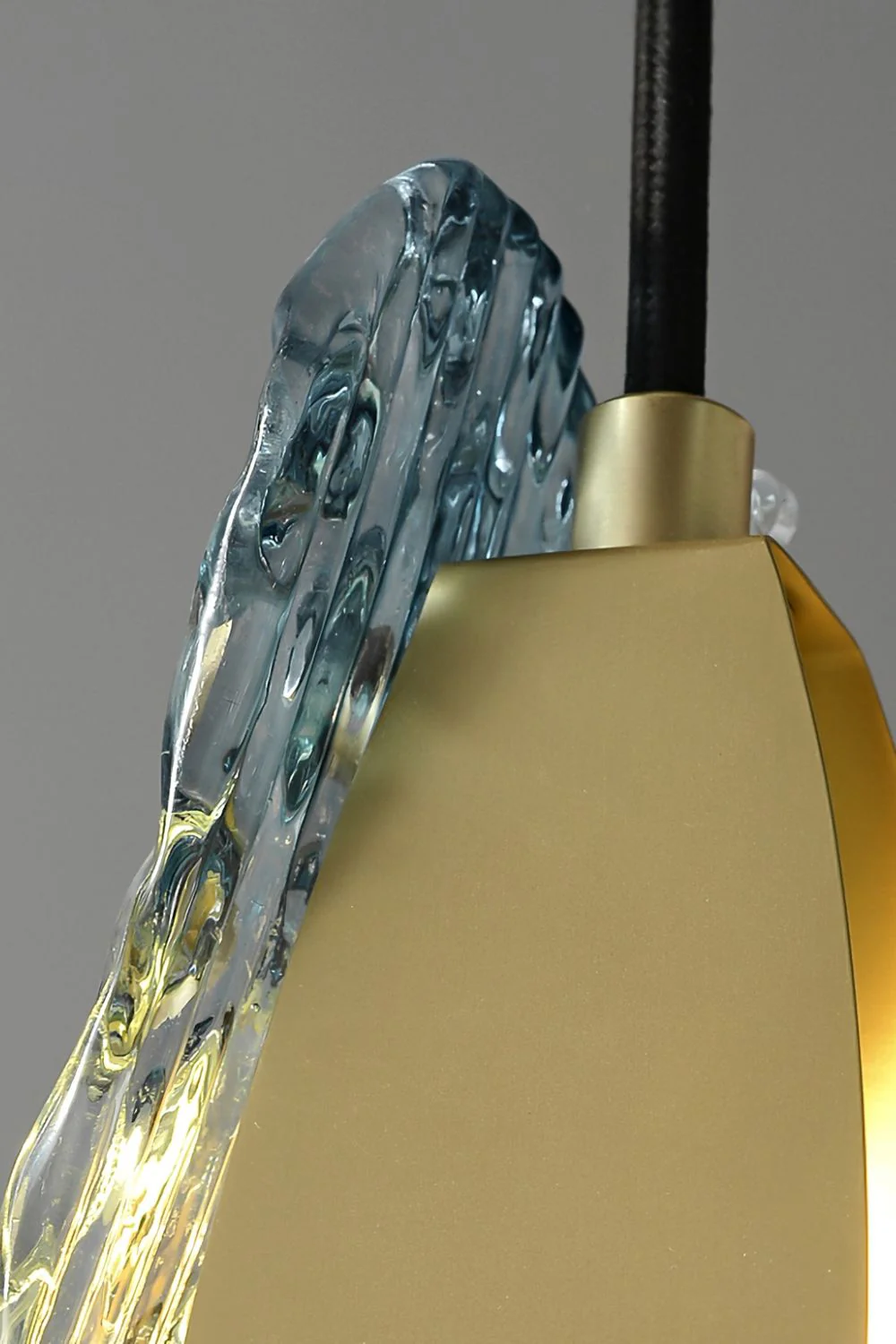 Petal Blue Glass Pendant Light - Image 15