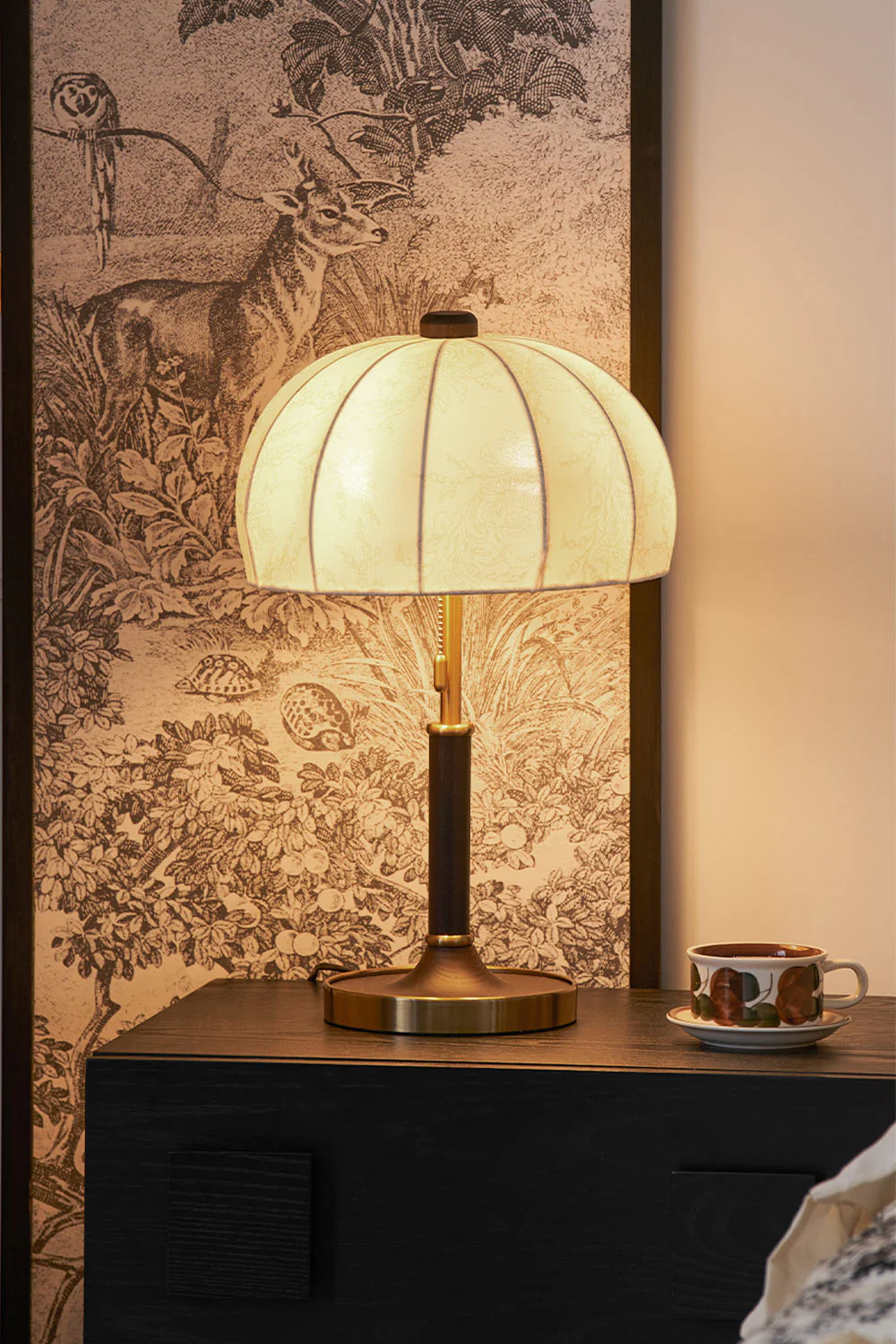 Petal Soft-Shade Pull-Cord Table Lamp - Image 3