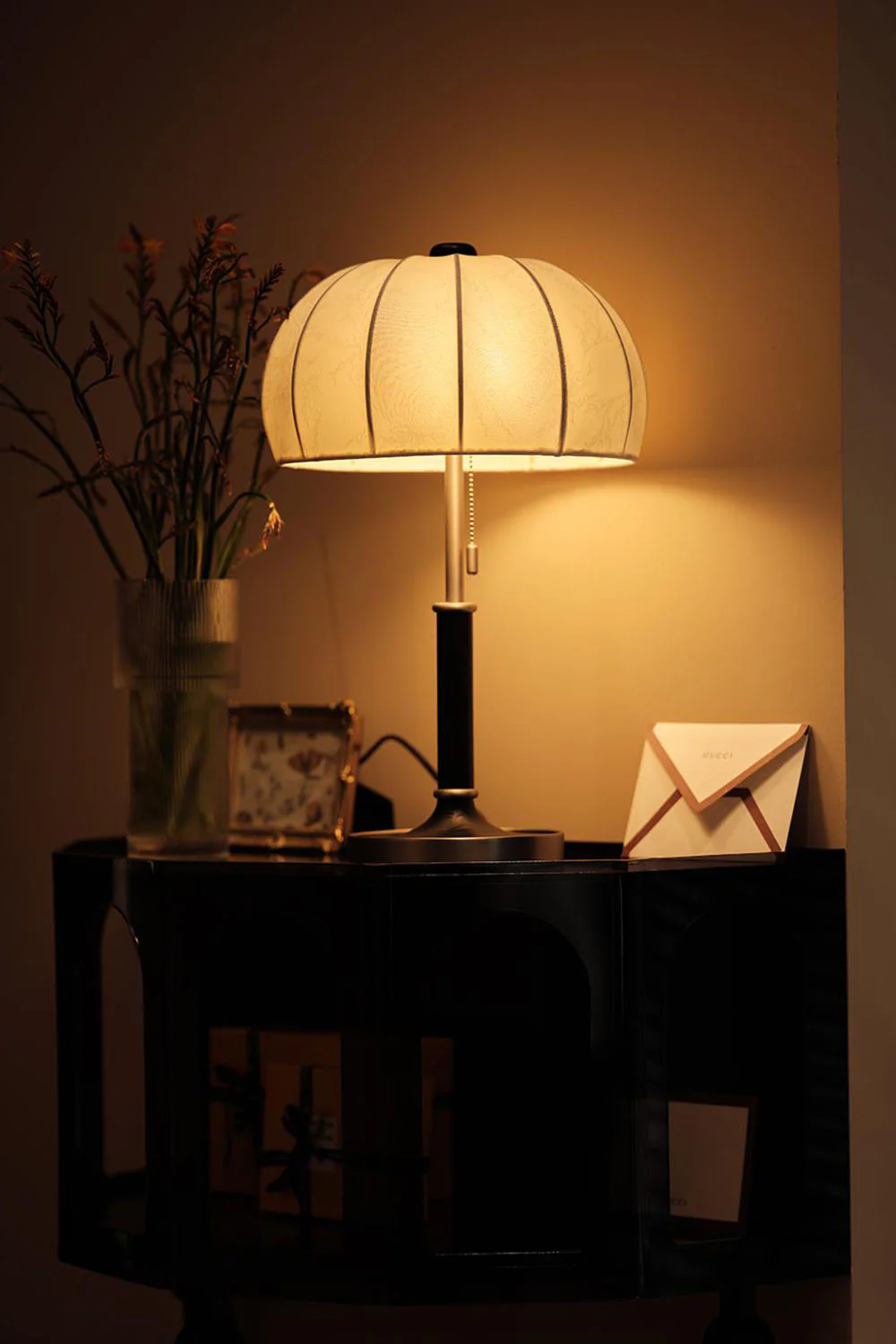 Petal Soft-Shade Pull-Cord Table Lamp - Image 4